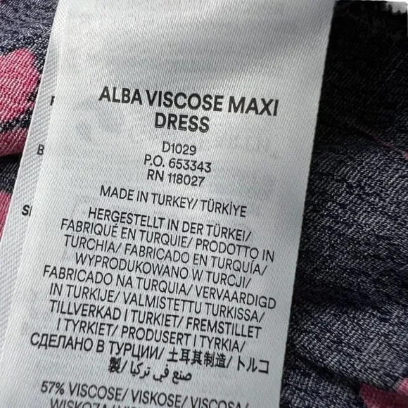 Boden NWT Maxi Floral Pattern Long Sleeve Button-Front Dress Size 8R